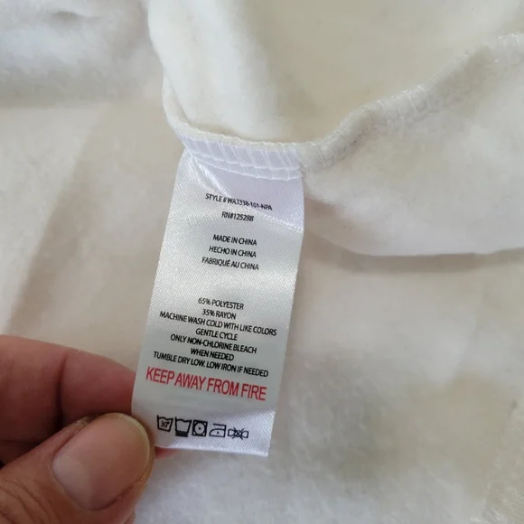 Rae Dunn 2 Piece CHILL Set Hoodie & Jogger Set S Cream/Pink Soft NWT - Picture 14 of 16